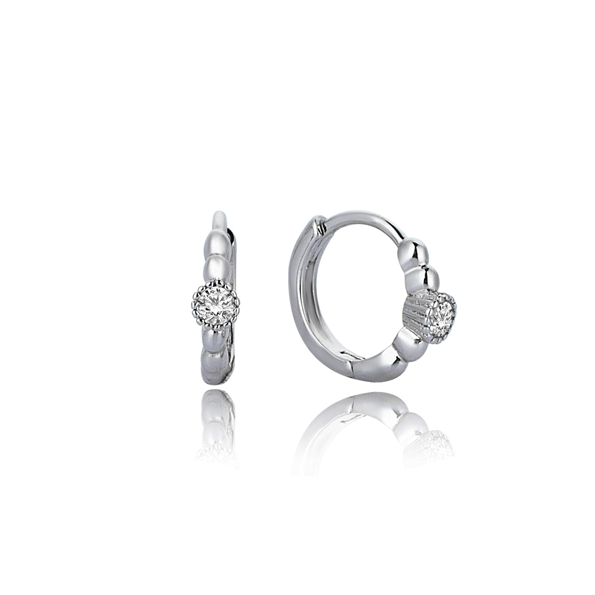 0.10 Carat Diamond Hybrid Gold Earring