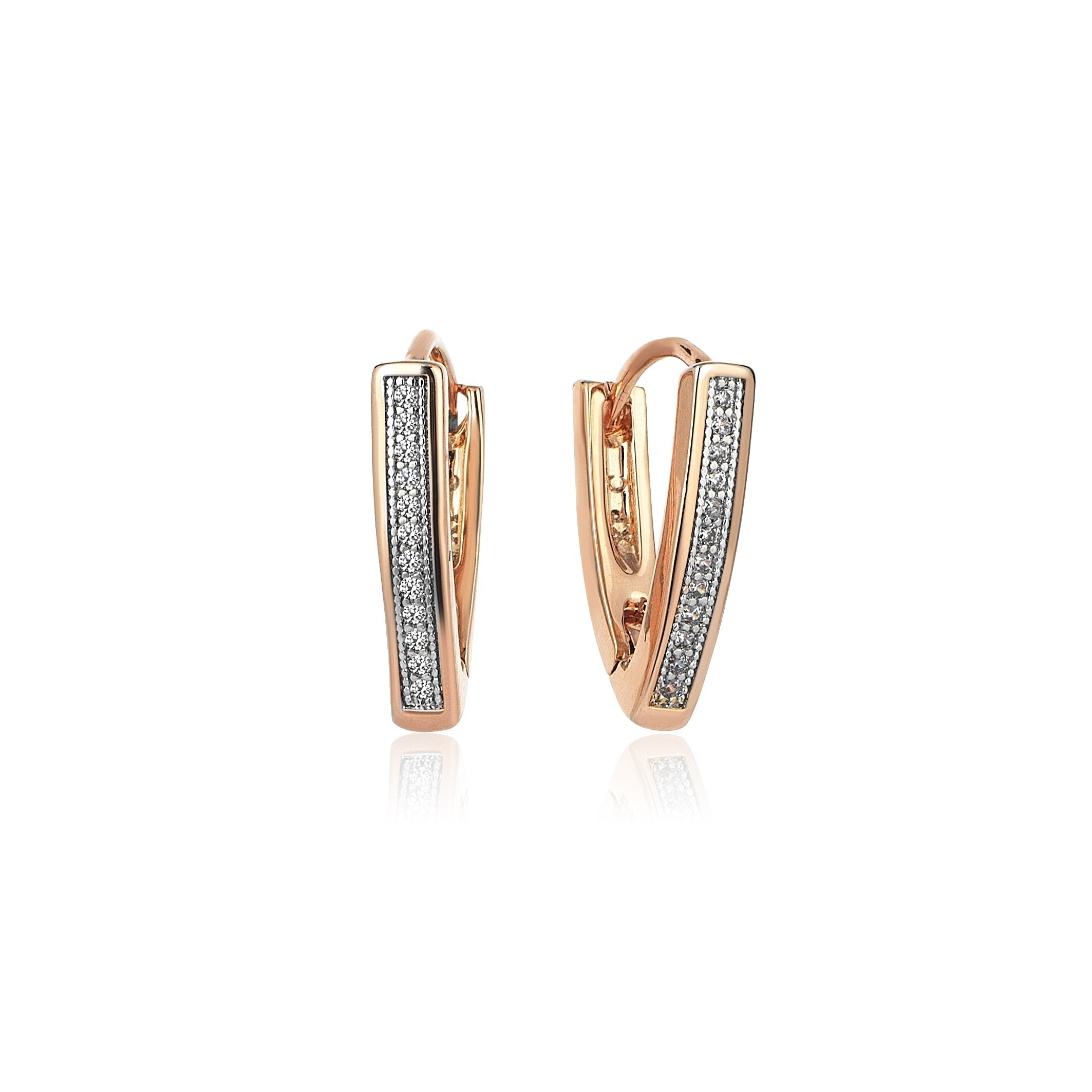 0.30 Carat Diamond Hybrid Gold Earring