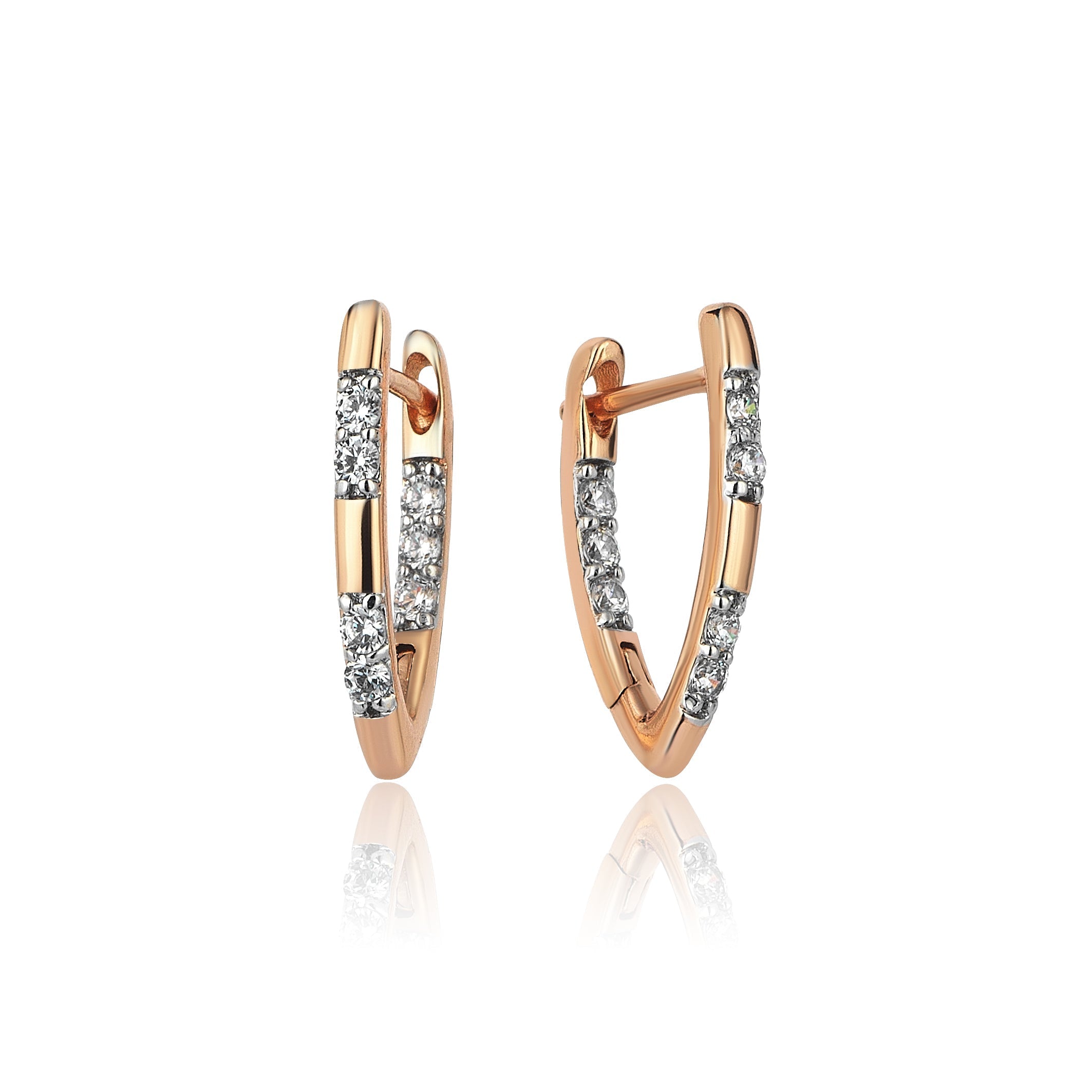 0.50 Carat Diamond Hybrid Gold Earring