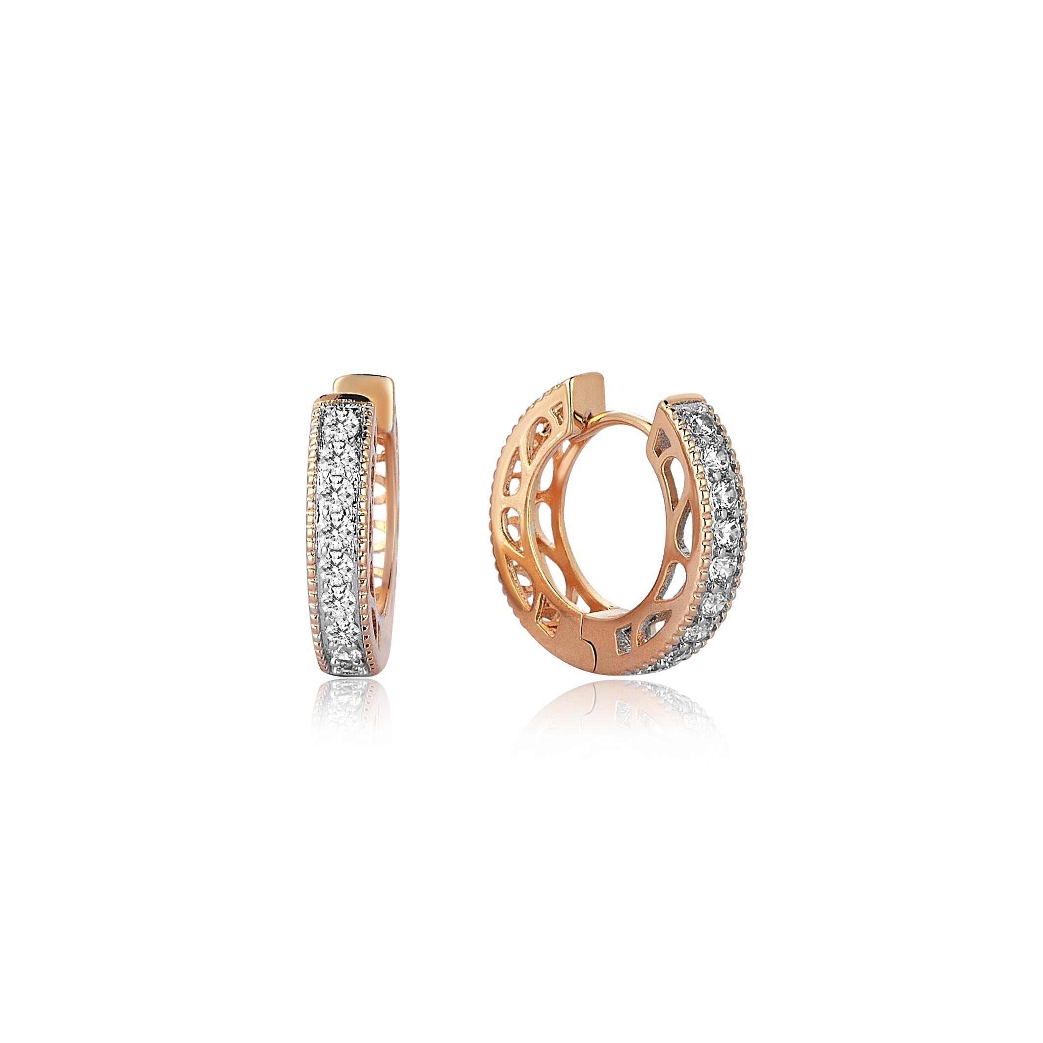 0.60 Carat Diamond Hybrid Gold Earring