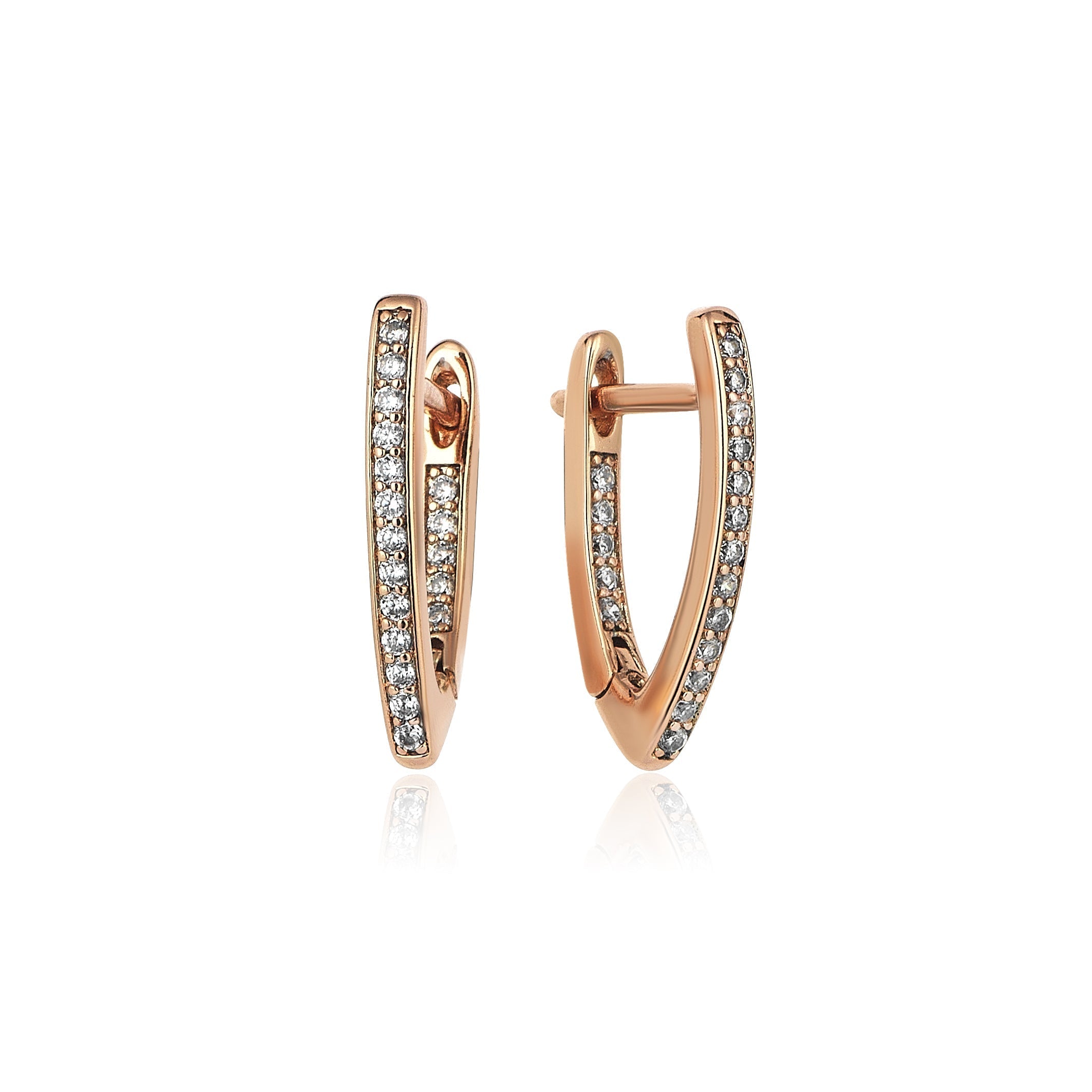 0.60 Carat Diamond Hybrid Gold Earring