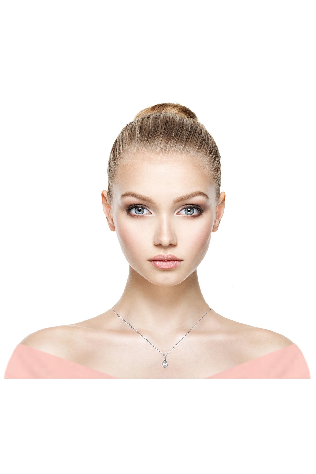 0.70 CART DIAMOND HYBRID ARTDECO DROP SOLITAIRE NECKLACE SUPER OFFER PRICE
