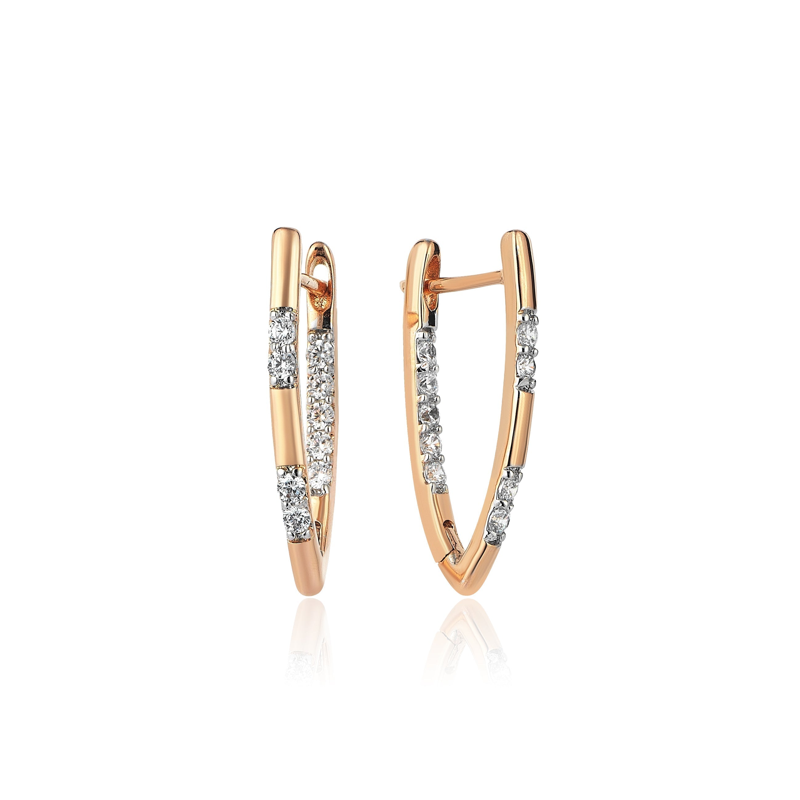 0.70 Carat Diamond Hybrid Gold Earring SUPER OFFER PRICE