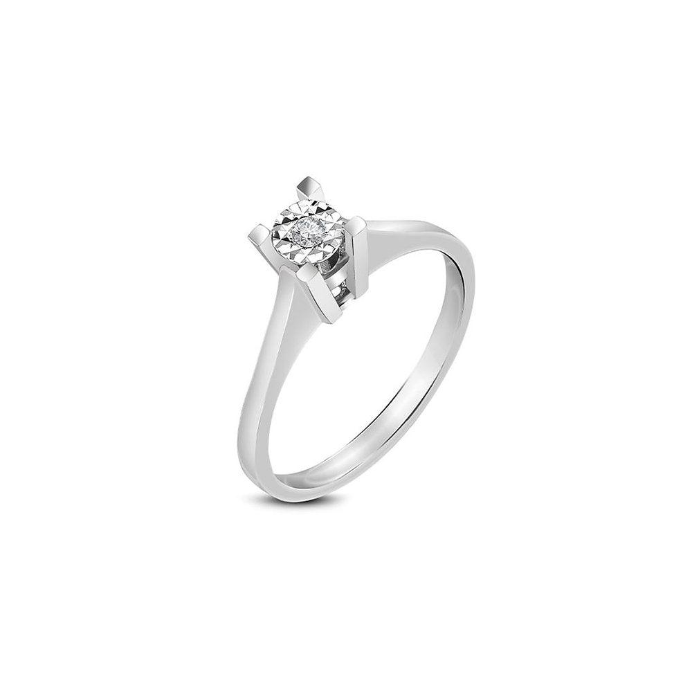 0.03 Carat Diamond Solitaire Ring