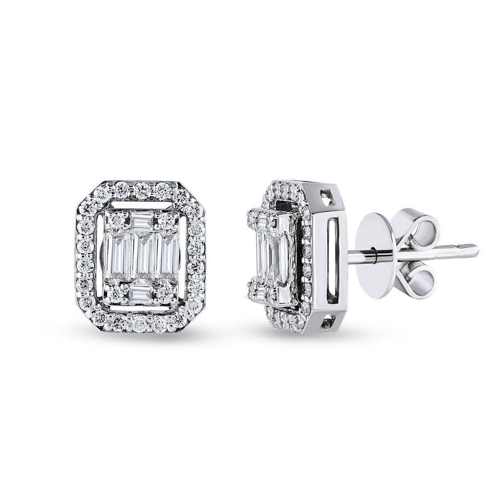 0.40 Carat Baguette Earring