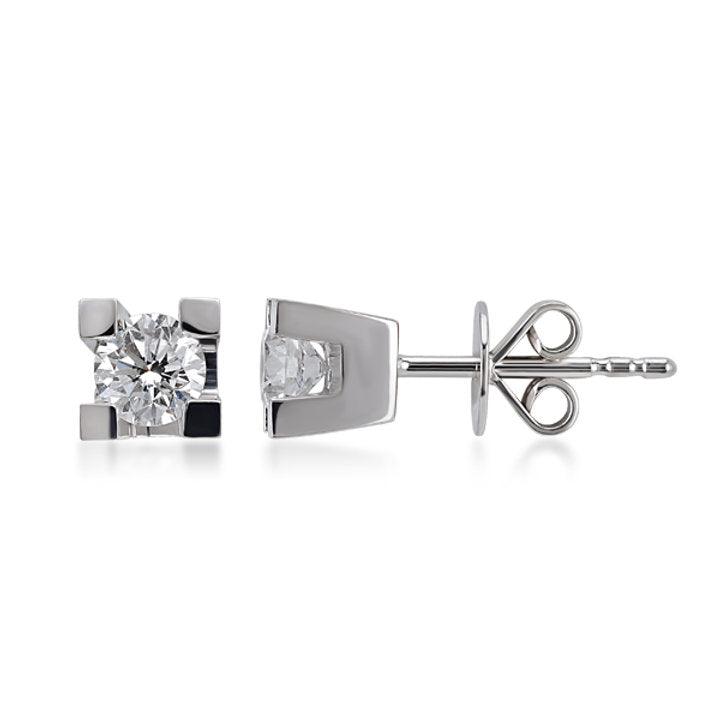 0.41 Carat Diamond Solitaire Earring