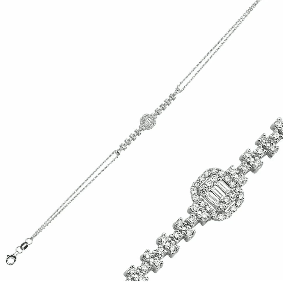 0.47 Carat Baguette Bracelet