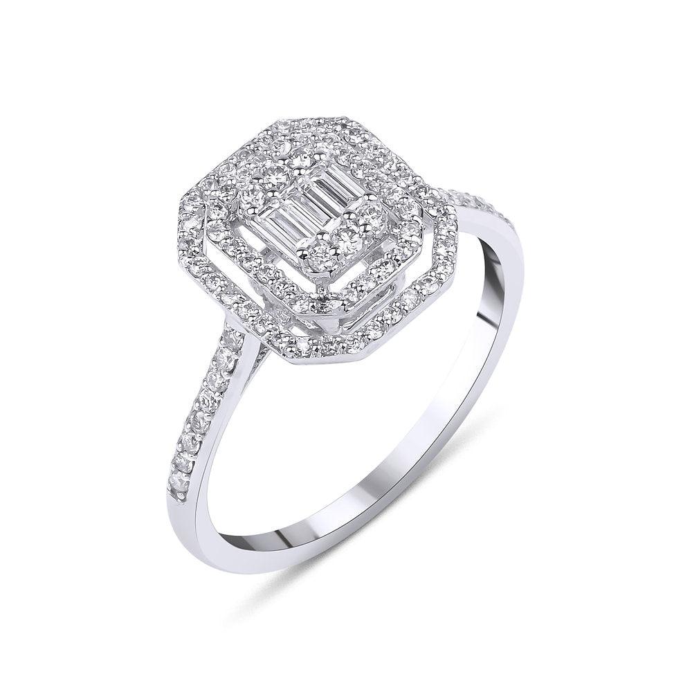 0.68 Carat Baguette Ring