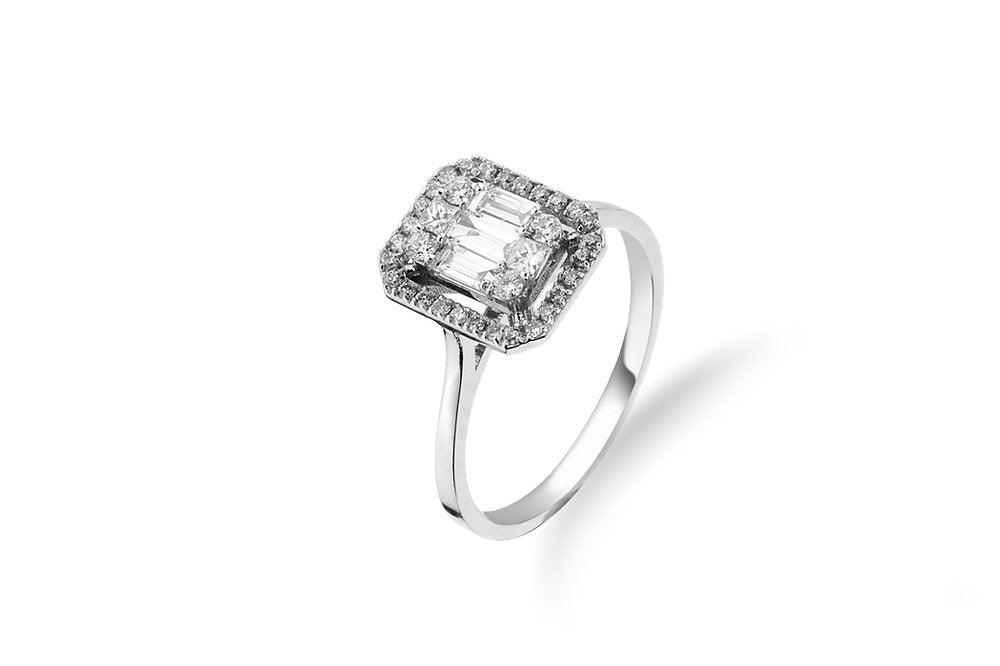 0.49 Carat Baguette Ring