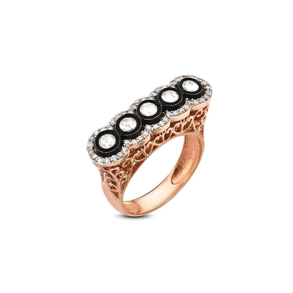 0.54 Carat Five Stone Diamond Ring