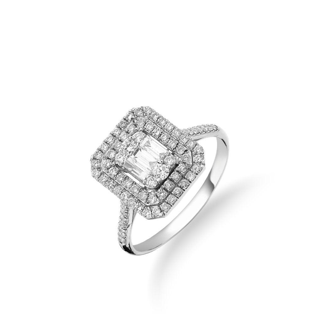 0.62 Carat Baguette Diamond Ring