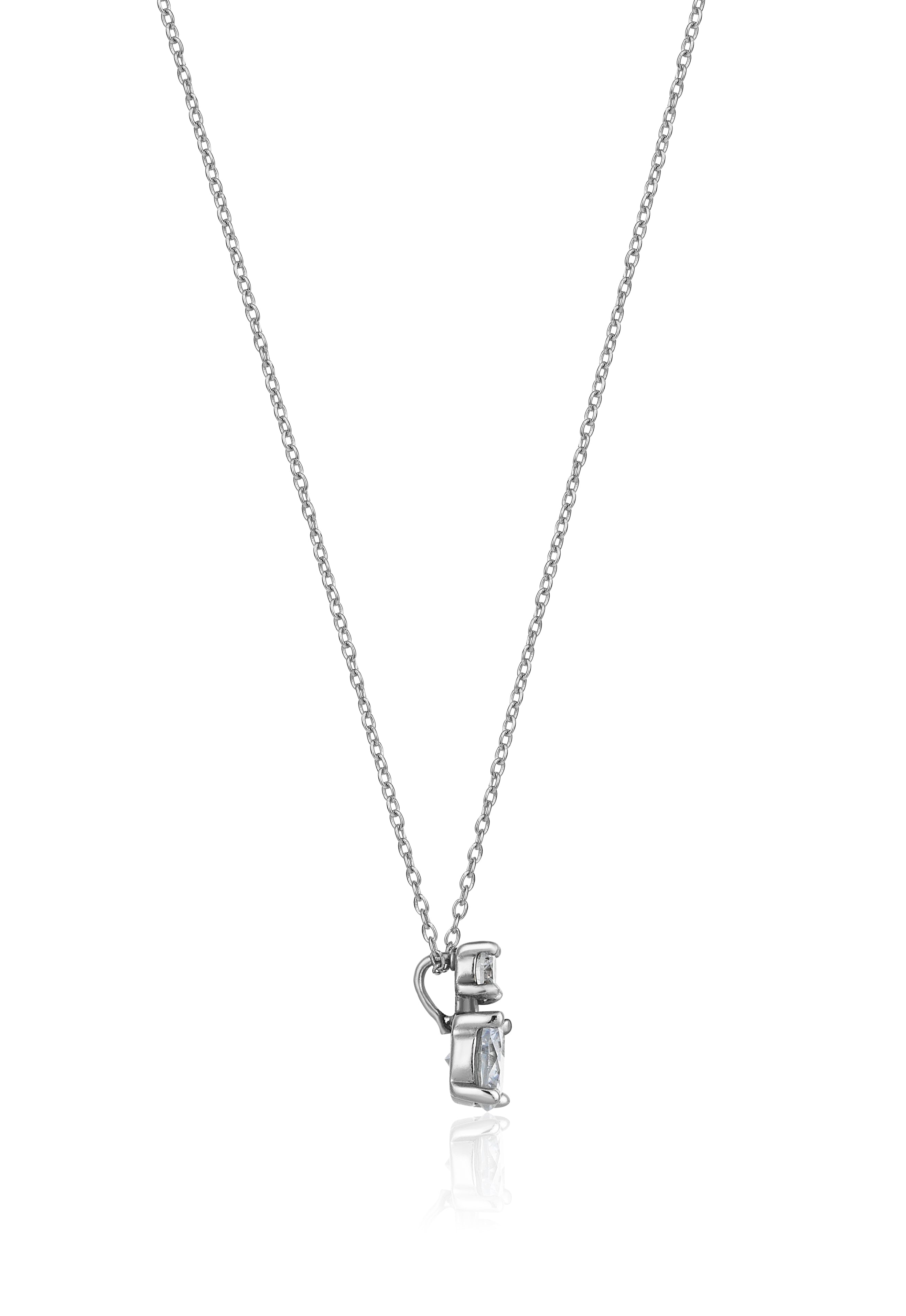 1.20 Diamond Hybrid Gold Solitaire Necklace