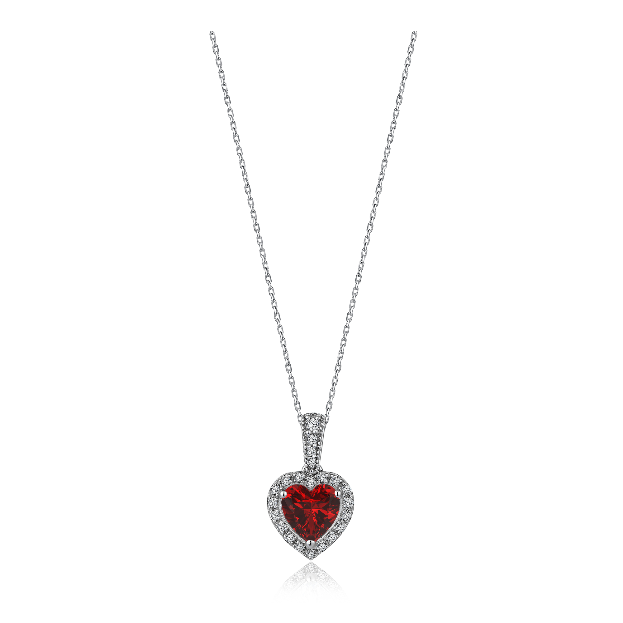 Center of Love Diamond Hybrid Gold Necklace