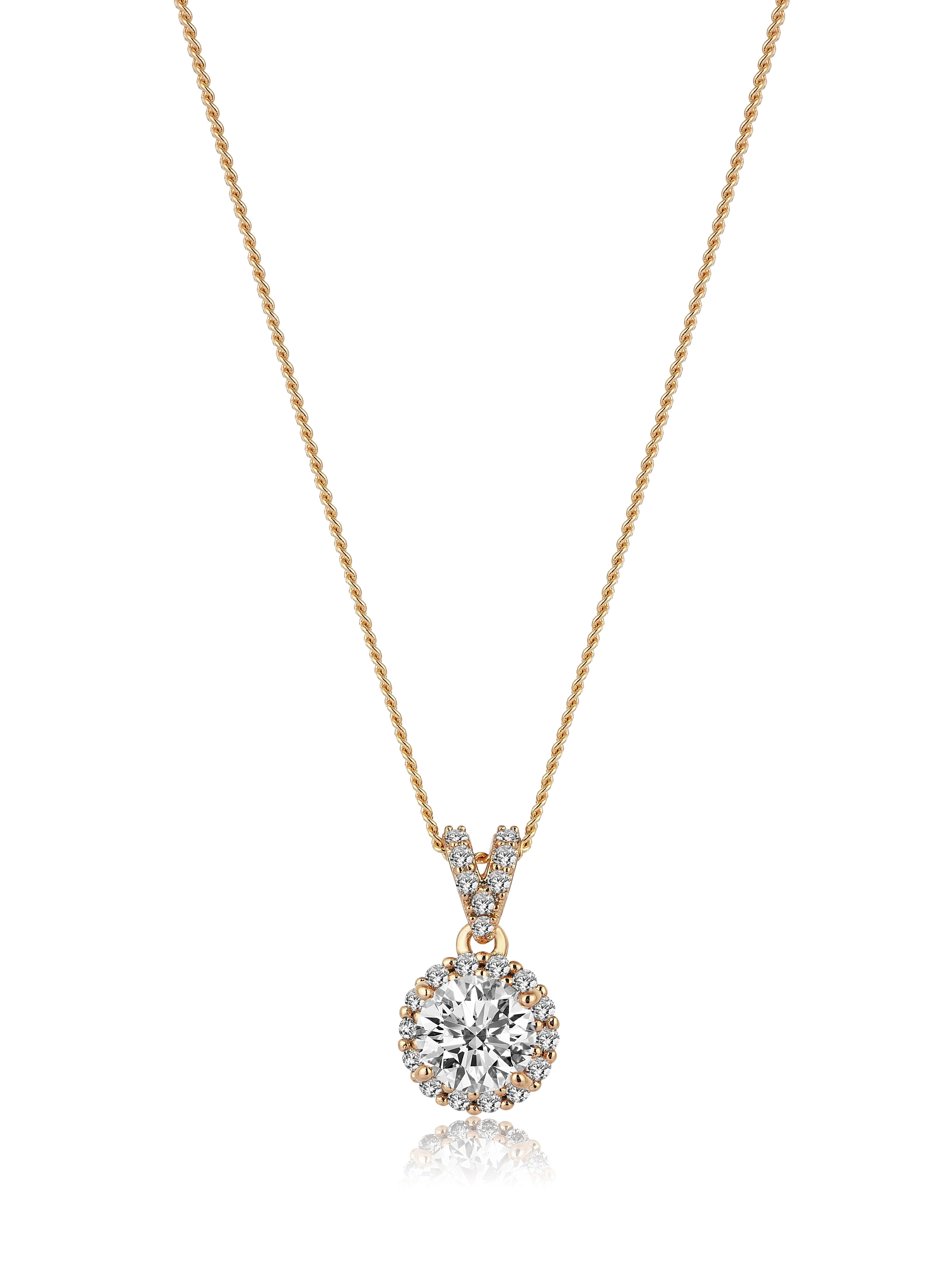1.5 Carat Diamond Hybrid Gold Necklace Super Offer Price