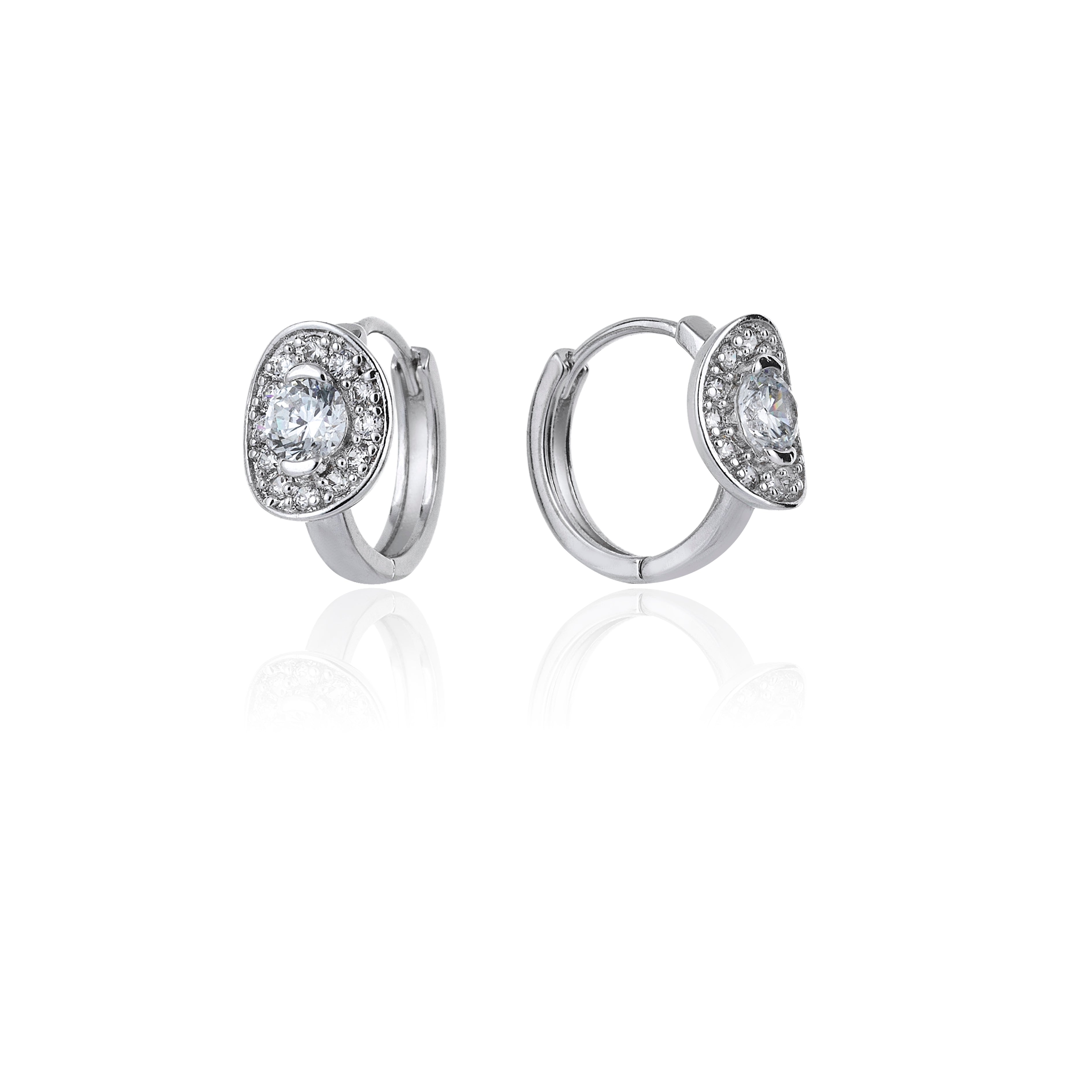 1 CARAT DIAMOND HYBRID OVAL HOOP EARRINGS SUPER OFFER PRICE