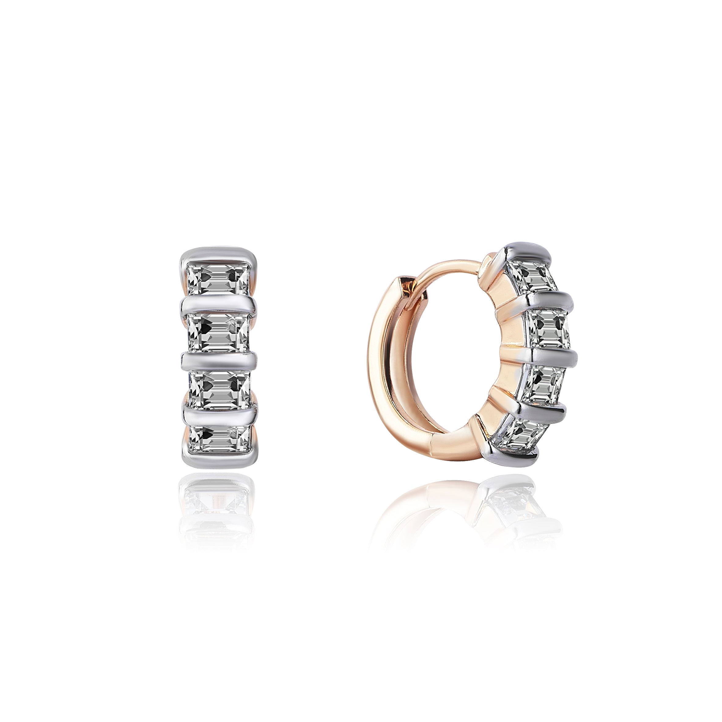 1 Carat Diamond Hybrid Gold Earring SUPER OFFER PRICE