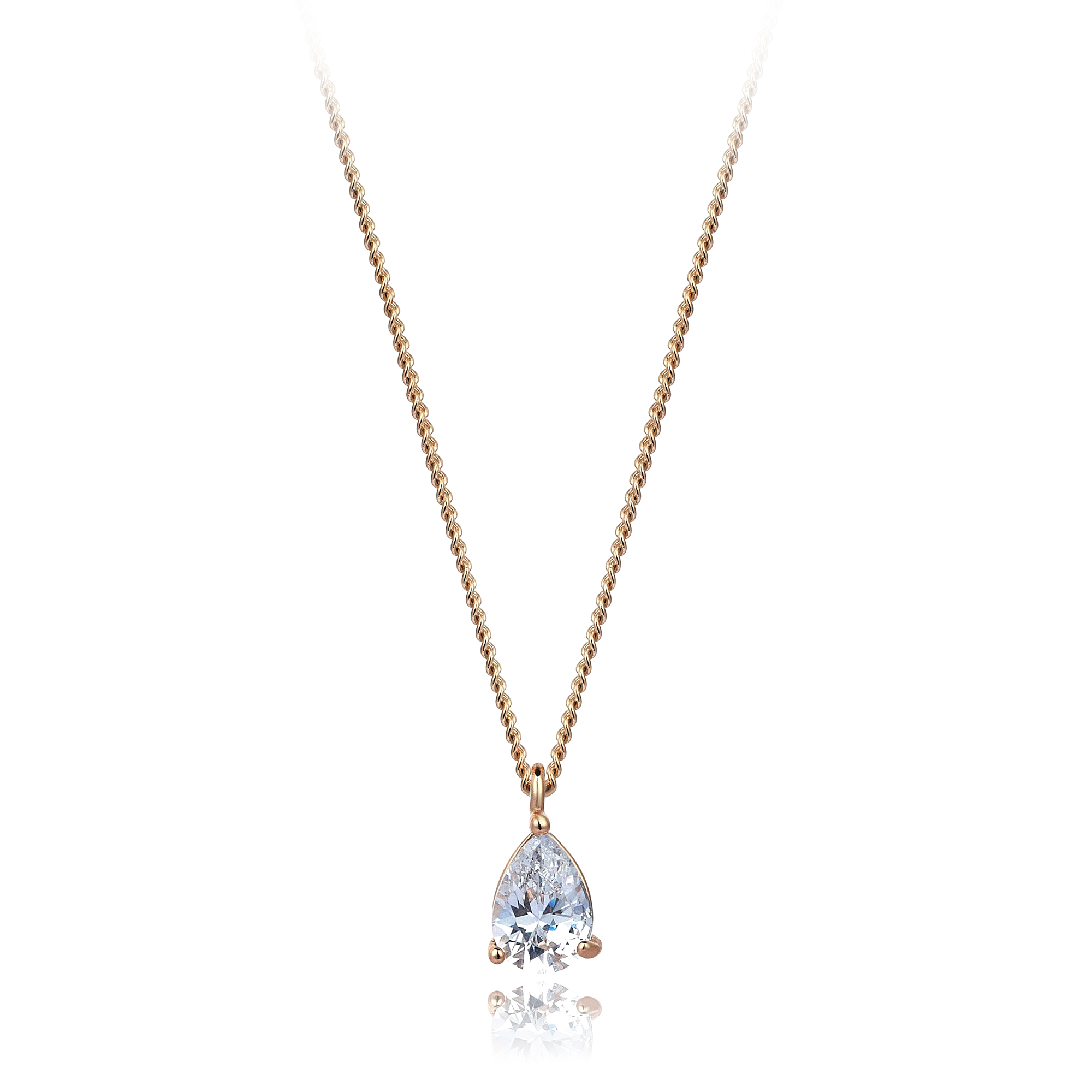 0.90 CART DIAMOND HYBRID DROP SOLITAIRE NECKLACE SUPER OFFER PRICE