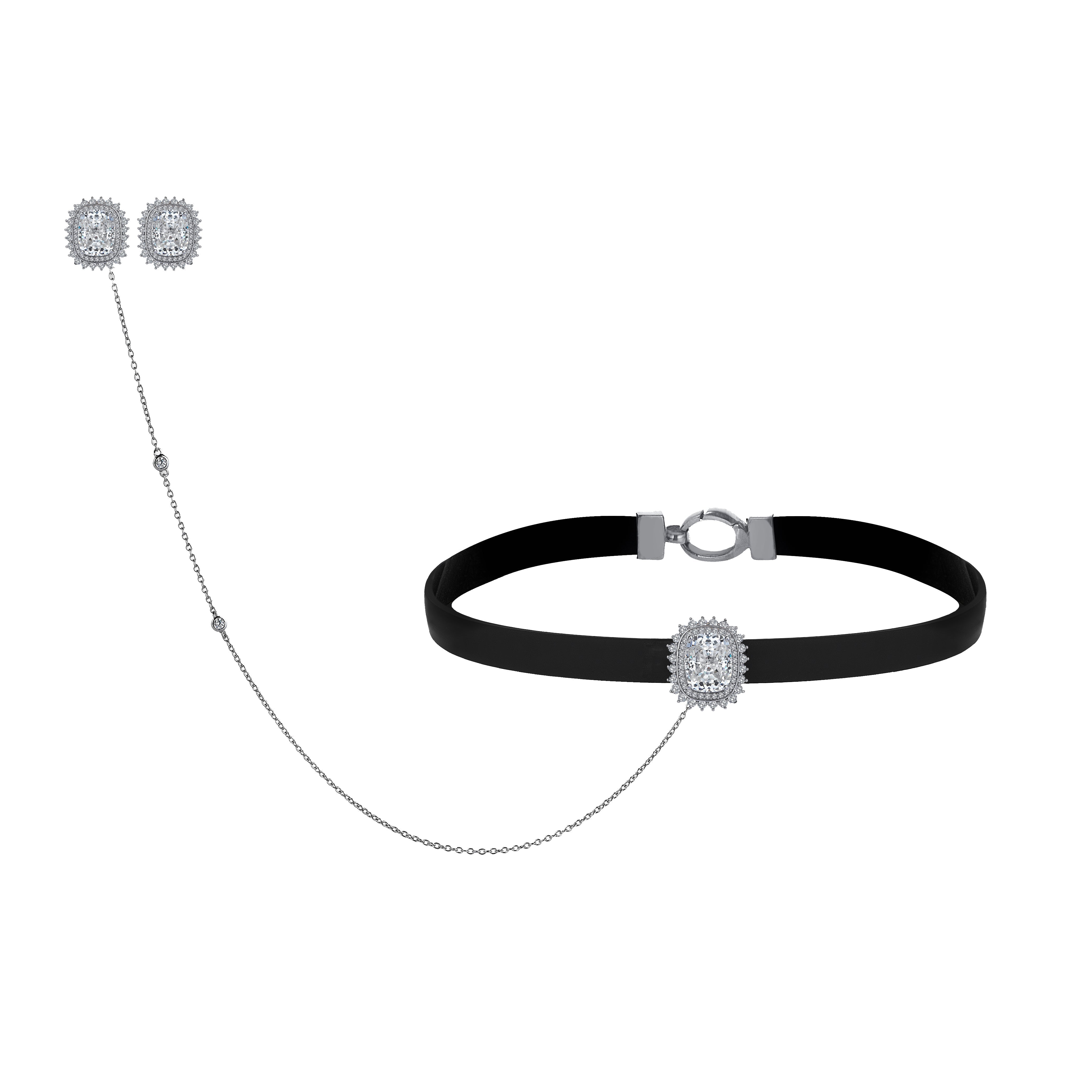 10 Carat Diamond Hybrid Gold Neckmaran