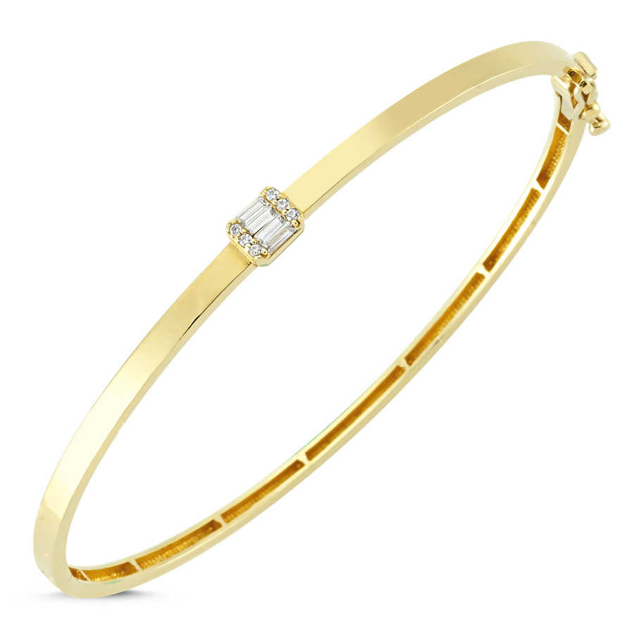 14K Thin Flat Cuff