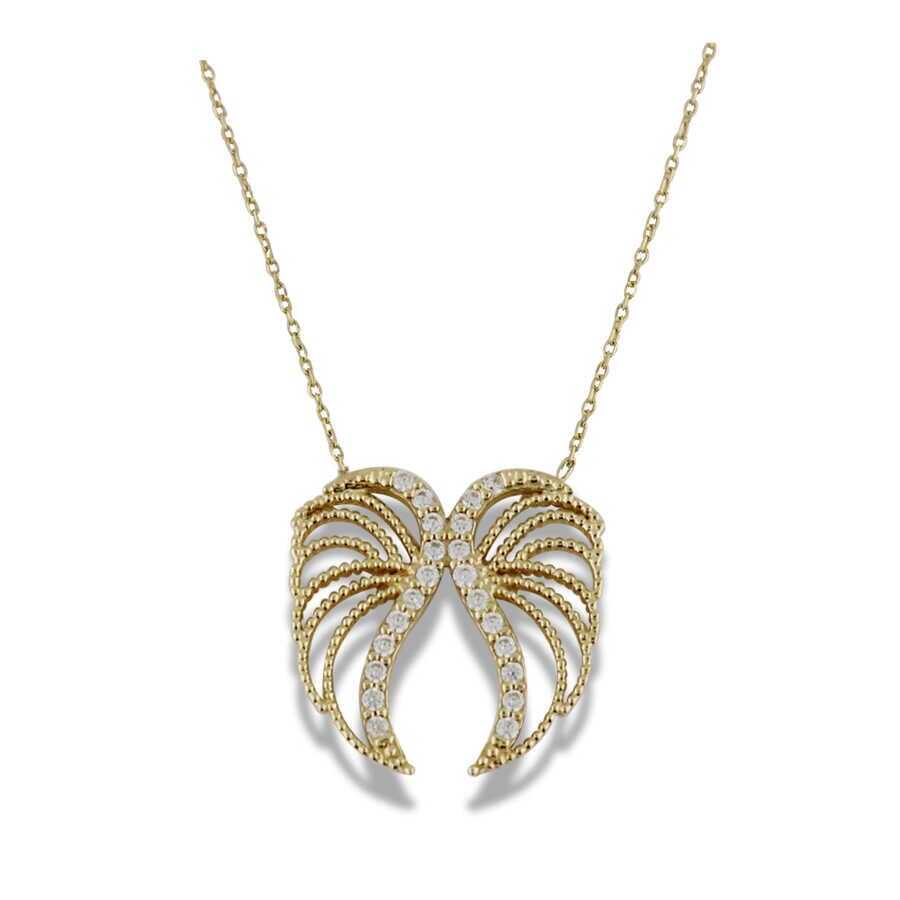 14K Rose Gold Stone Necklace