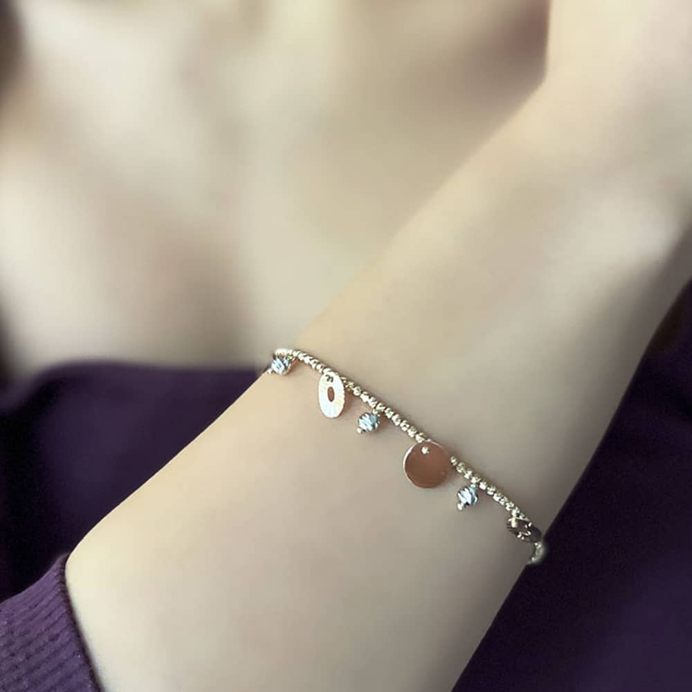 14 Carat Gold Dorika Ball Plated Lucky Bracelet