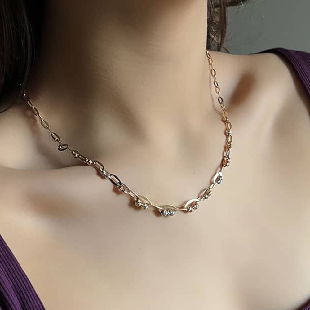 14K Dorika Ball Ring Necklace