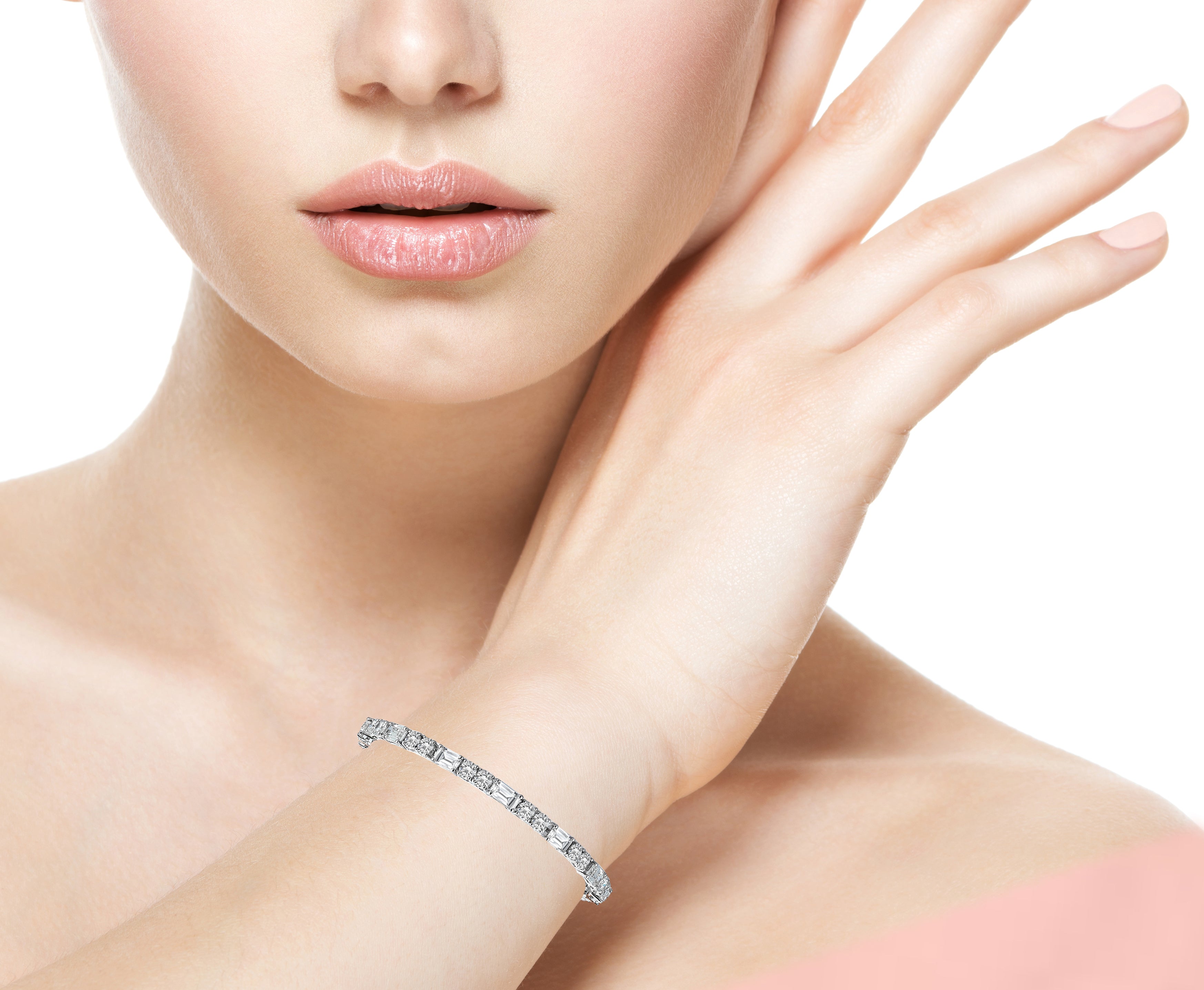 15 Carat Diamond Hybrid Gold Bracelet