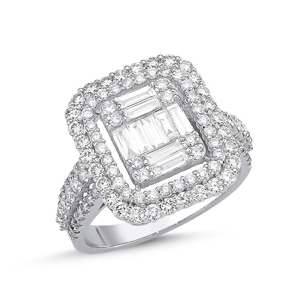 1.81 Carat Baguette Diamond Ring