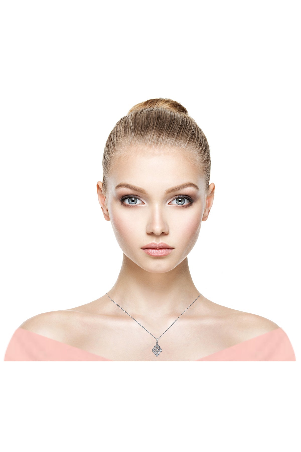 2.70 CARAT DIAMOND HYBRID ART DECO BAGUETTE MEDALLION NECKLACE SUPER OFFER PRICE