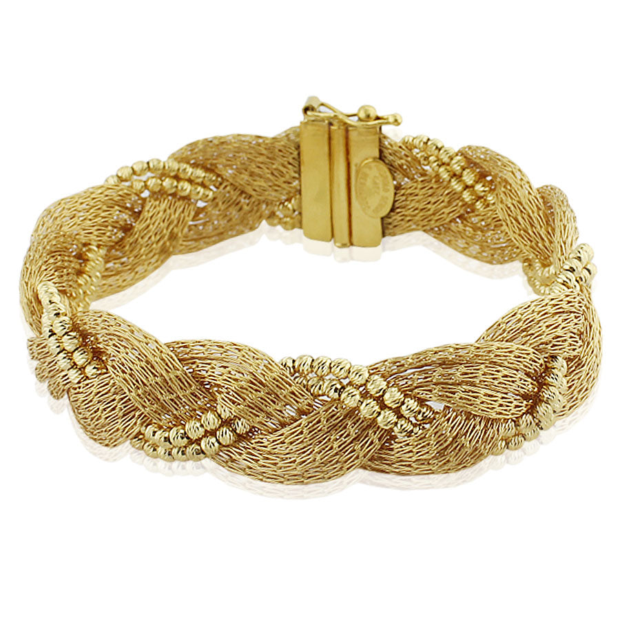 22 Carat Dorika Knitted Italian Bracelet