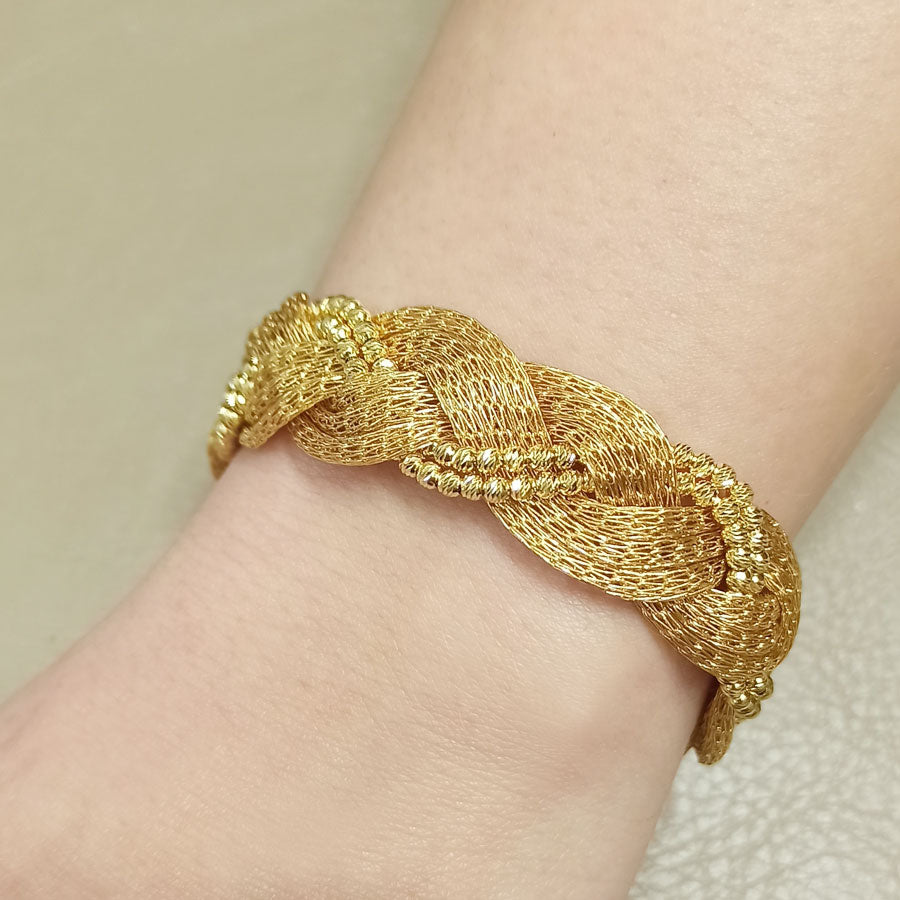 22 Carat Dorika Knitted Italian Bracelet