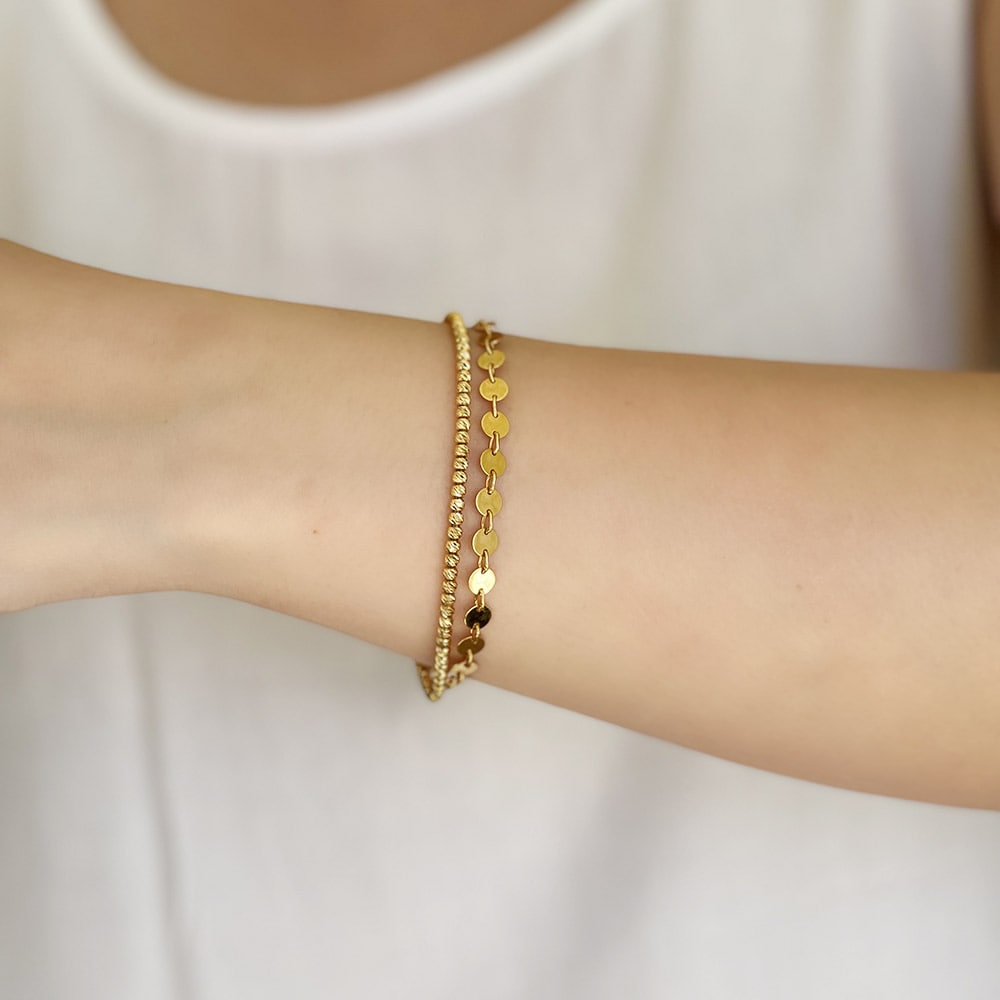22 Carat Sequined Dorika Bracelet