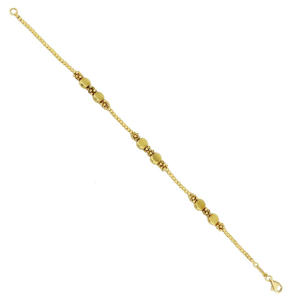 22 Carat Gold Ball Chain Bracelet
