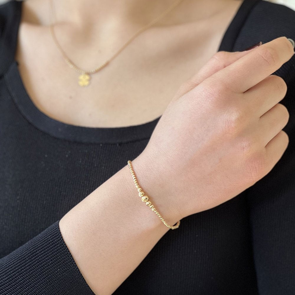 22 Carat Gold Dorika Ball Bracelet