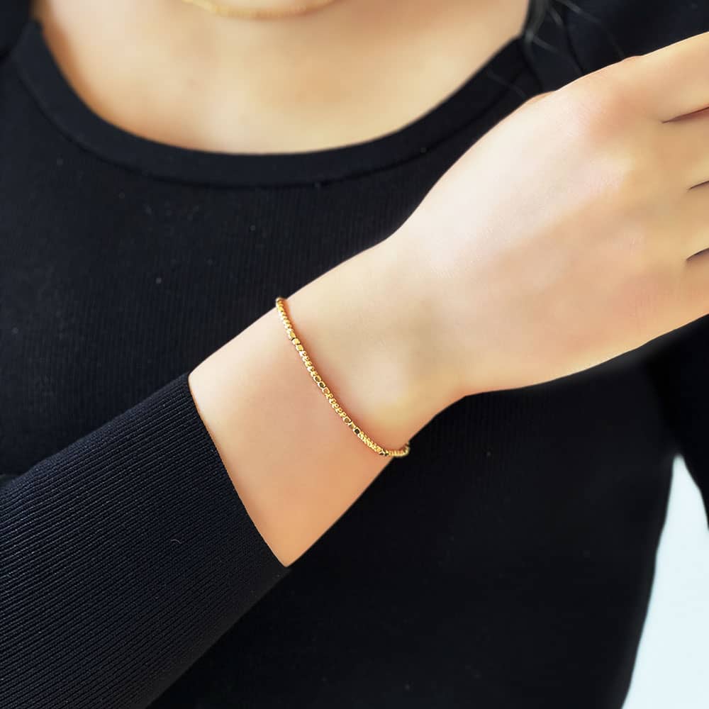 22 Carat Gold Ball Bracelet
