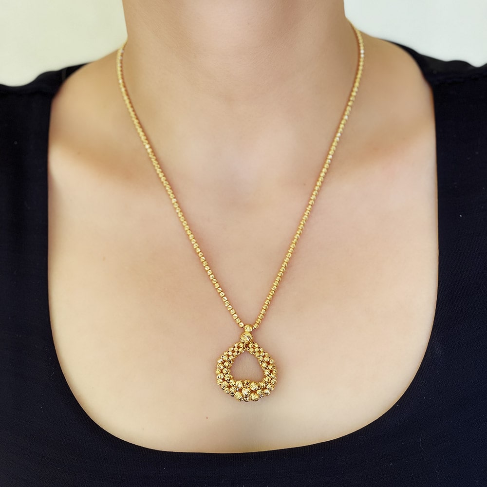 22 Carat Special Design Dorika Ball Necklace