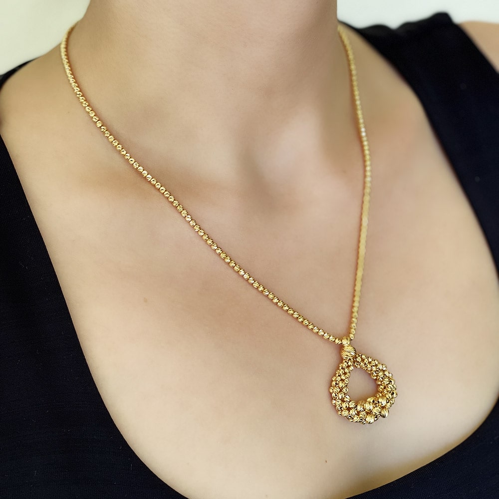 22 Carat Special Design Dorika Ball Necklace