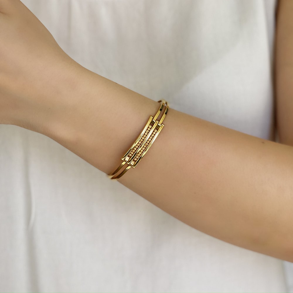 22 Carat Dorika Ball Cuff Bracelet