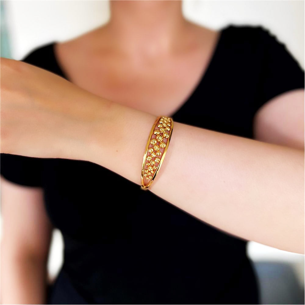 22 Carat Gold Dorika Cuff Bracelet
