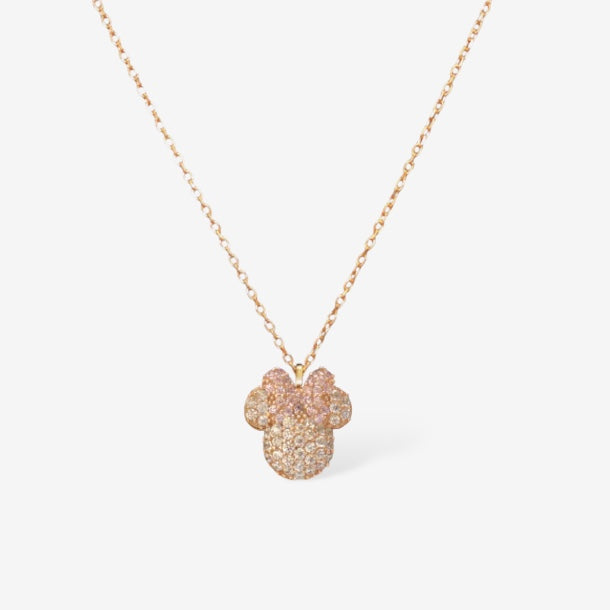 Helsinki Minnie Mouse 14K Gold Plated Silver Necklace