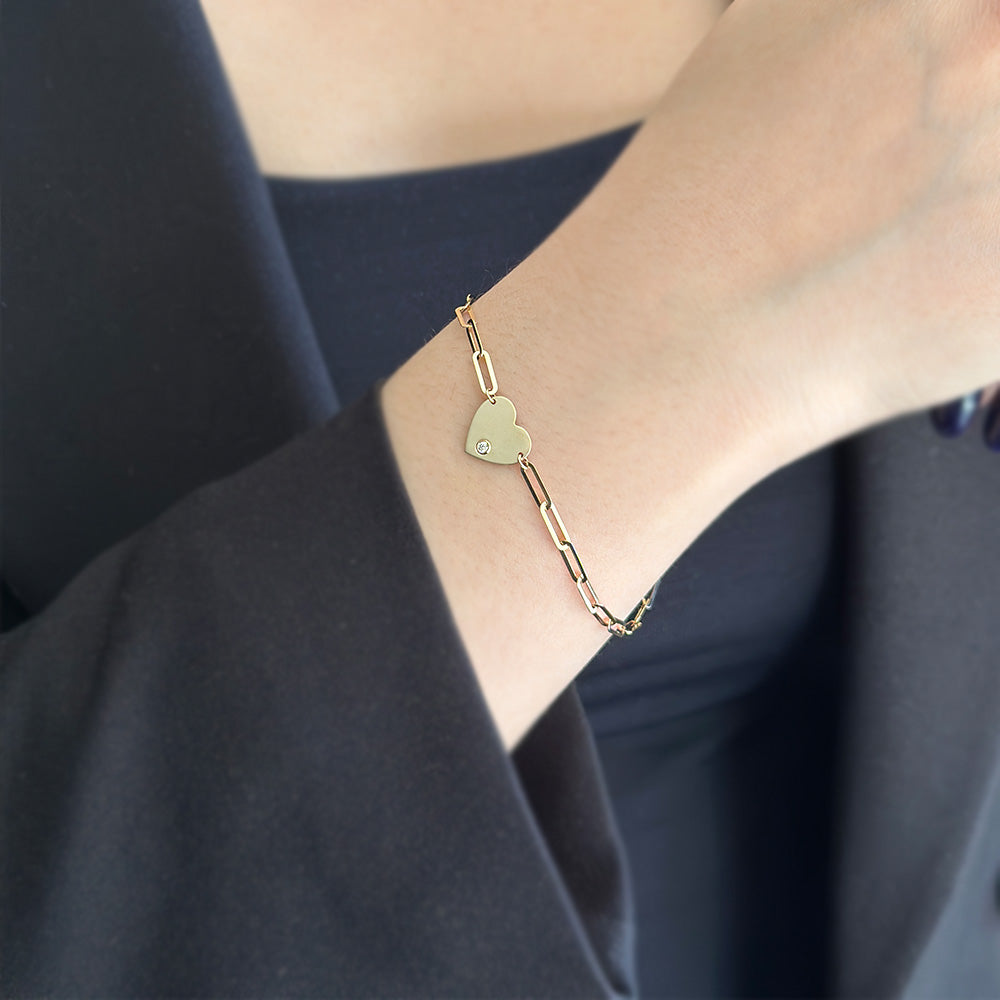 Stone Heart Bracelet