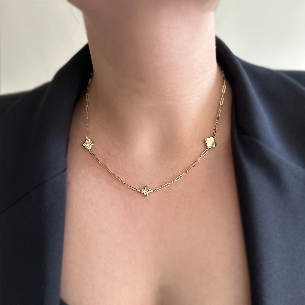Clover Motif Necklace