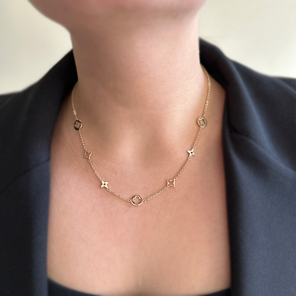 Clover Motif Necklace