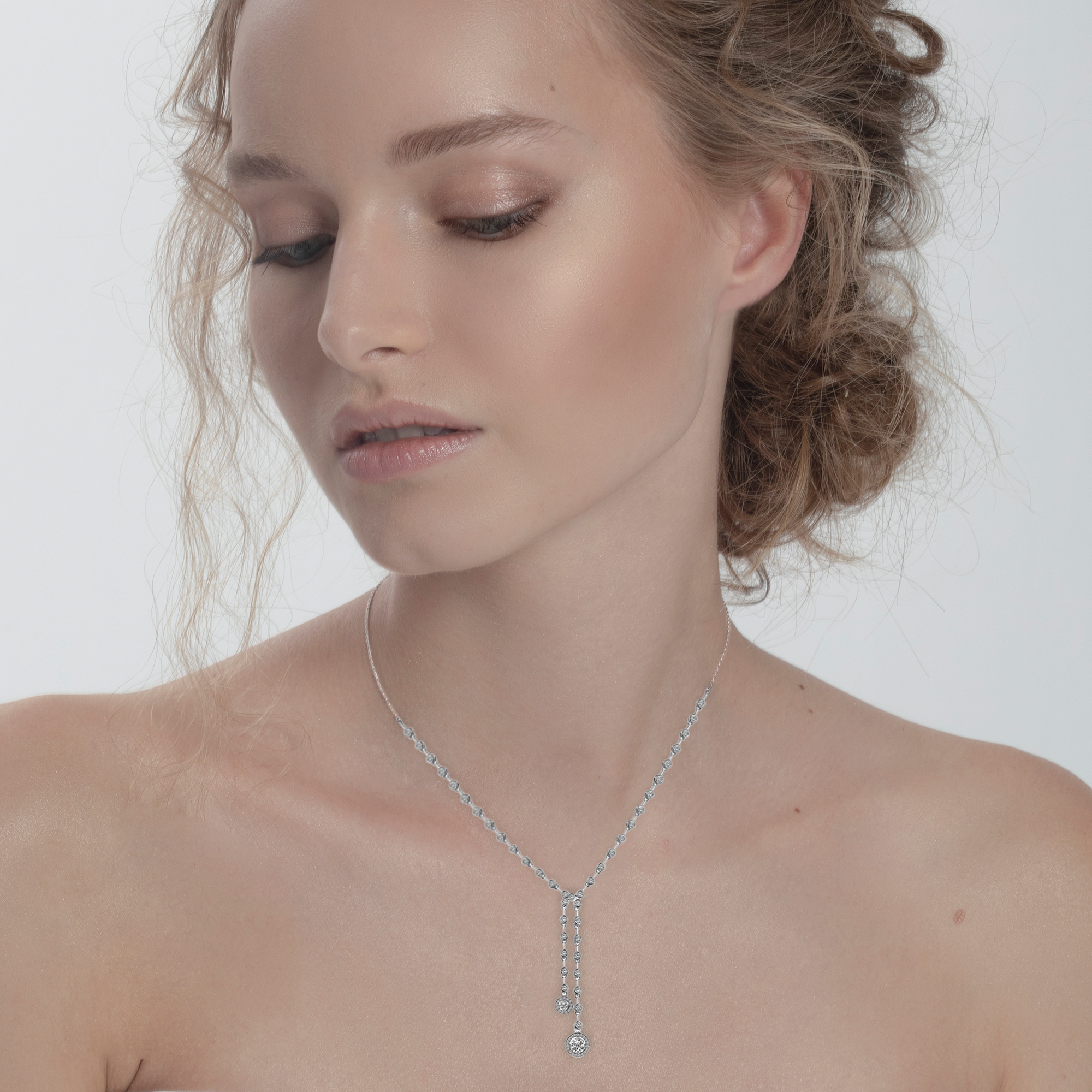 3 CARAT DIAMOND HYBRID CHICCY NECKLACE SUPER OFFER PRICE