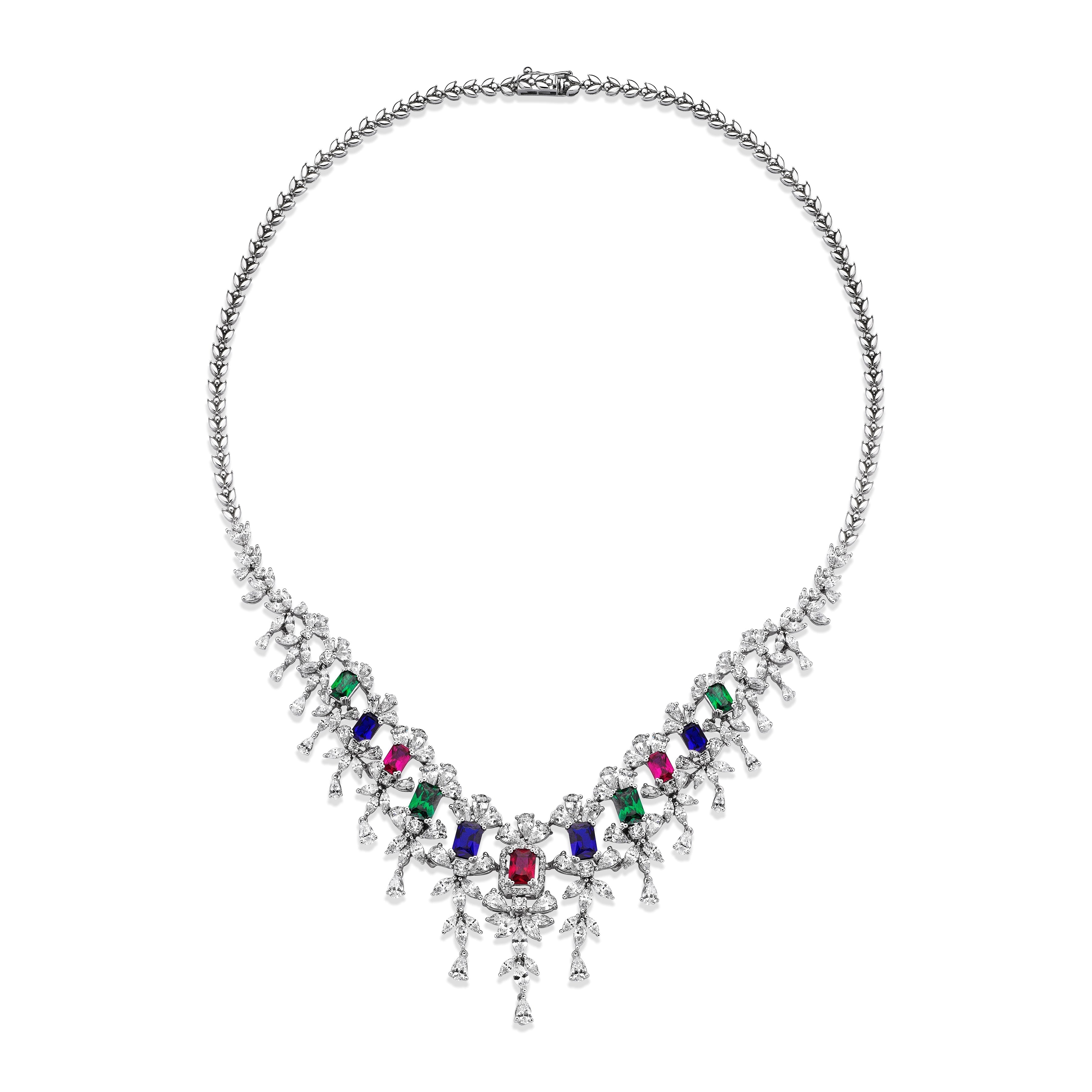 30 Carat Diamond Hybrid Gold Necklace