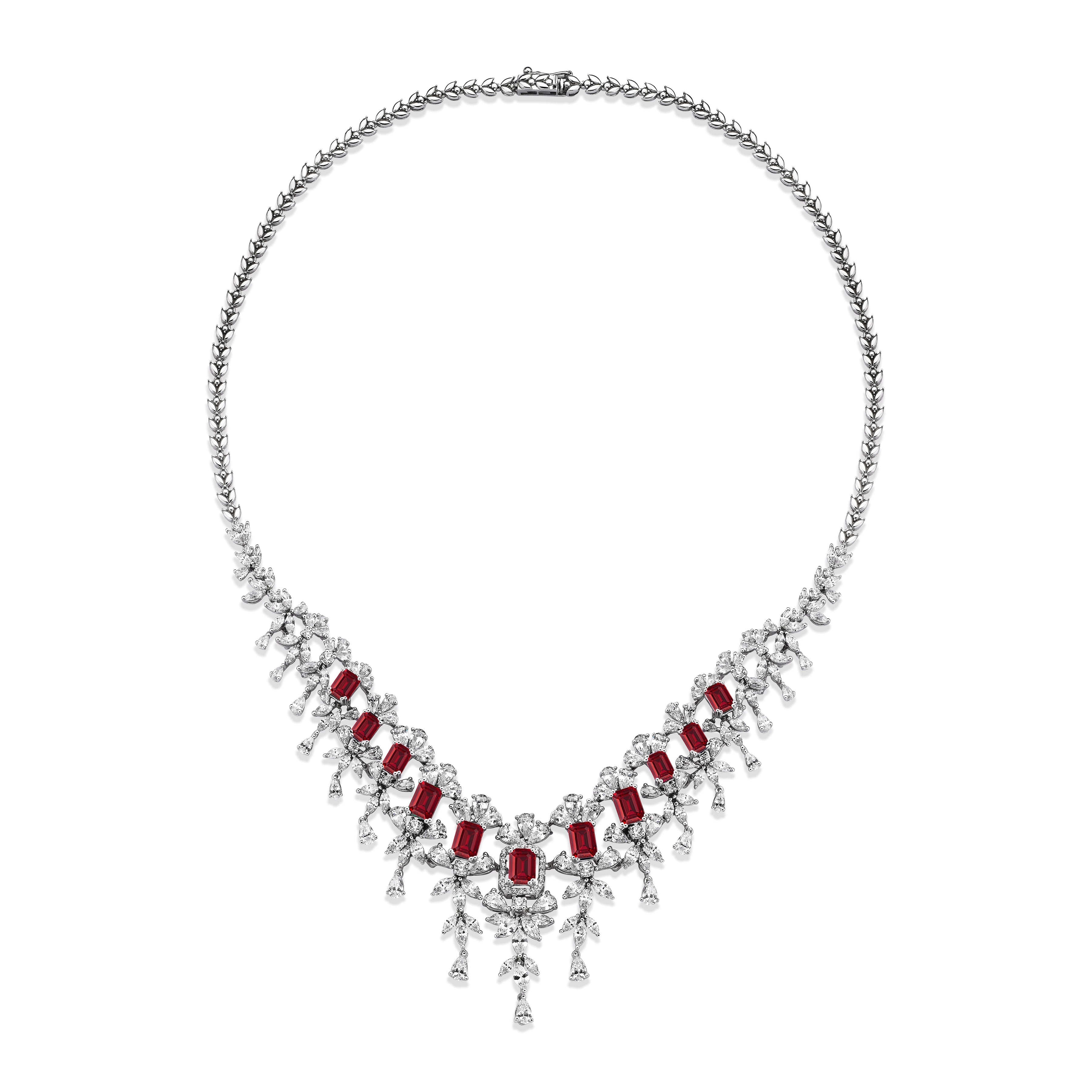30 Carat Diamond Hybrid Gold Necklace