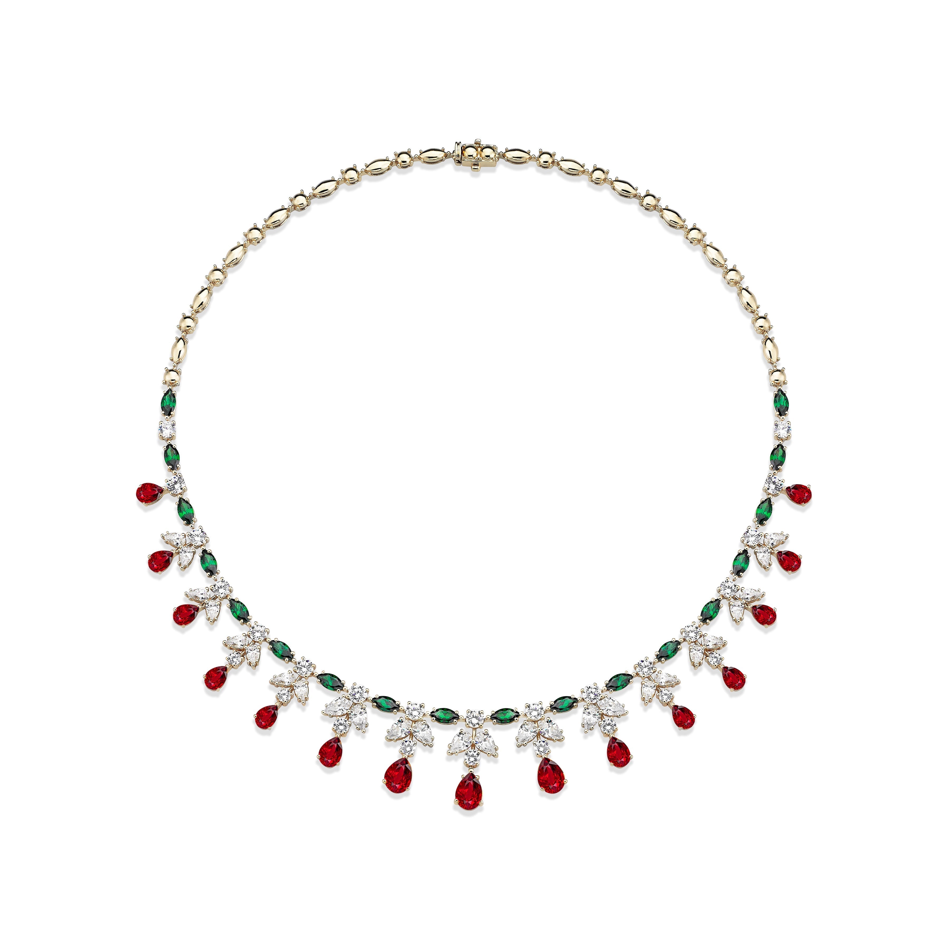 25 Carat Diamond Hybrid Gold Necklace