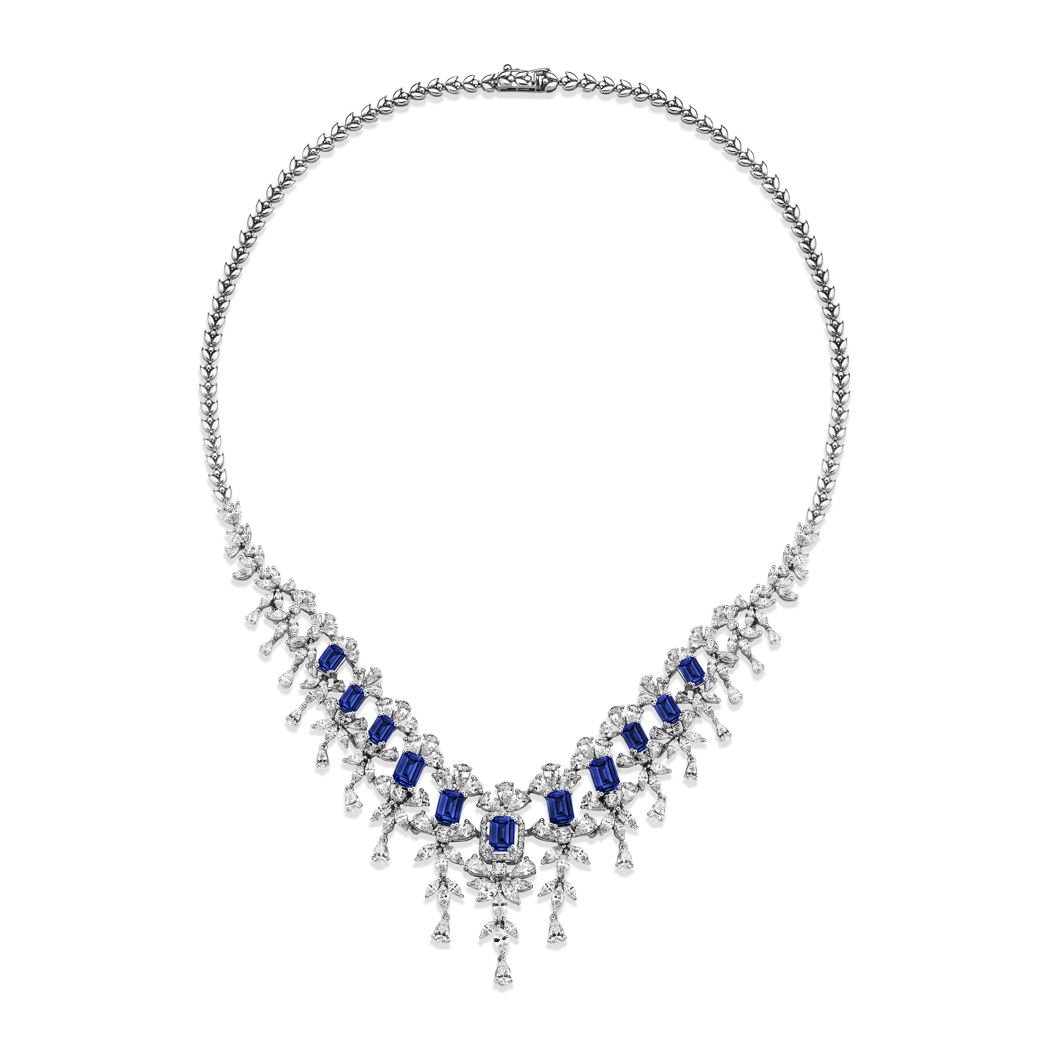 30 Carat Diamond Hybrid Gold Necklace