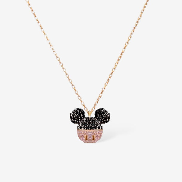 Helsinki Mickey Mouse 14K Gold Plated Silver Necklace