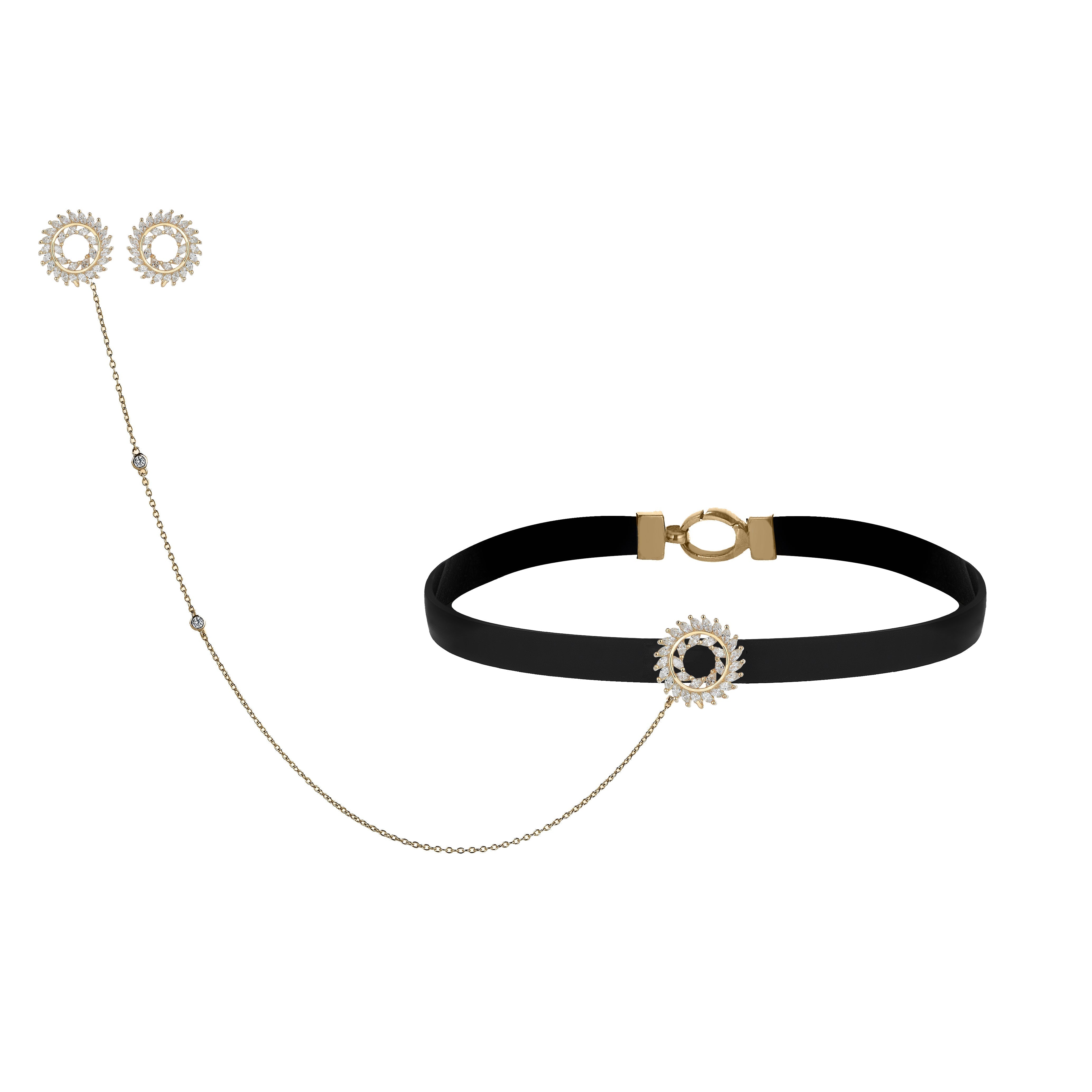 4 Carat Diamond Hybrid Gold Neckmaran